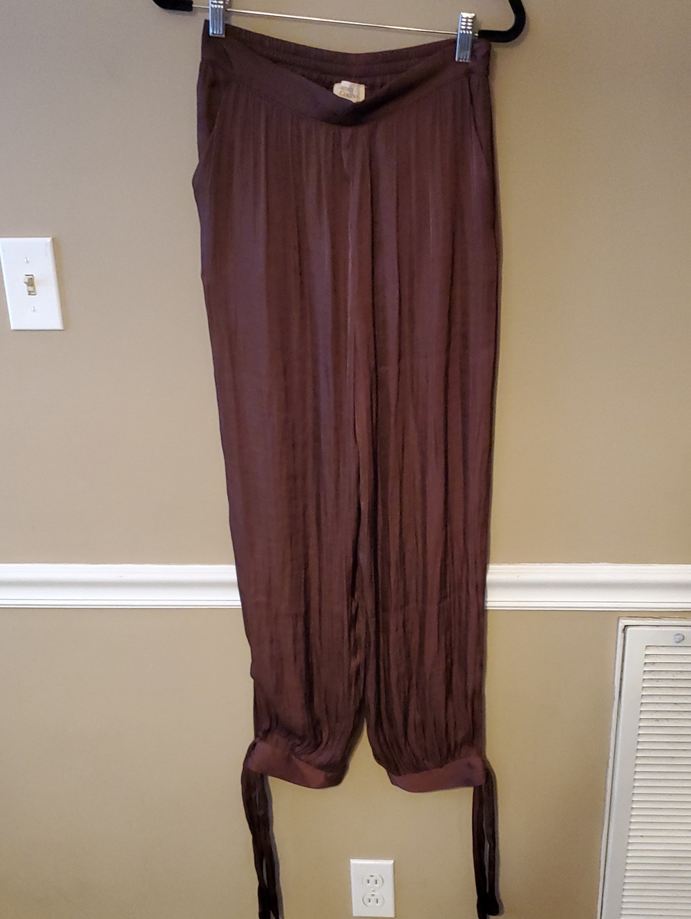 Camila Coelho Brown Balloon Pants Size S NWOT'S
